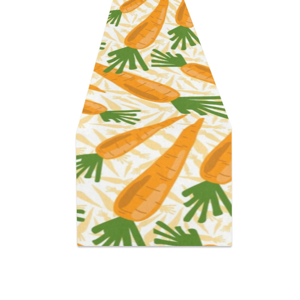Carrot Pattern Print Design 01 Table Runner