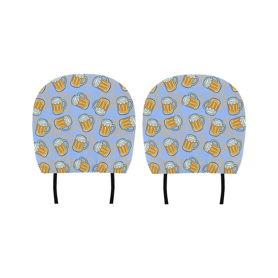Beer pattern Car Headrest Cover