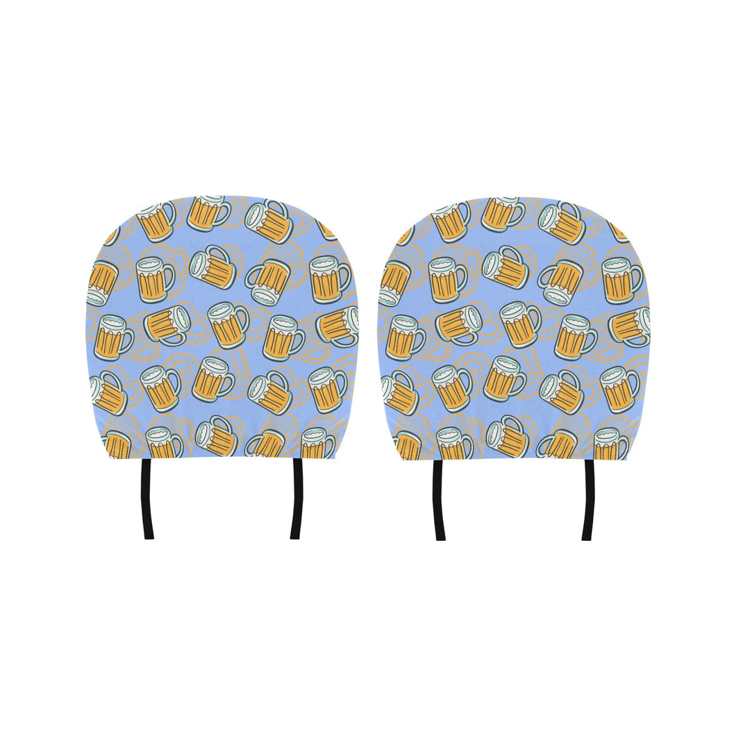 Beer pattern Car Headrest Cover