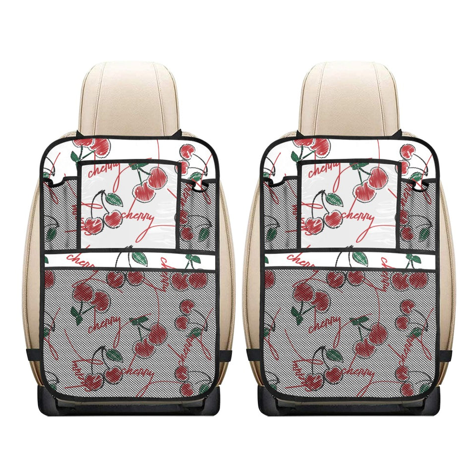 Hand drawn cherry pattern Car Seat Back Organizer