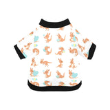 Cute Kangaroo pattern All Over Print Pet Dog Round Neck Fuzzy Shirt