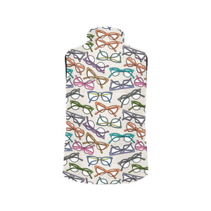 Sun Glasses Pattern Print Design 01 Women's Padded Vest