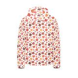 Colorful Maple Leaf pattern Kids' Boys' Girls' Padded Hooded Jacket