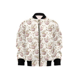 Tea pots Pattern Print Design 03 Kids' Boys' Girls' Bomber Jacket