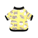 Cute Hamster pattern All Over Print Pet Dog Round Neck Fuzzy Shirt