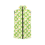 Fried Eggs Pattern Print Design 01 Women's Padded Vest