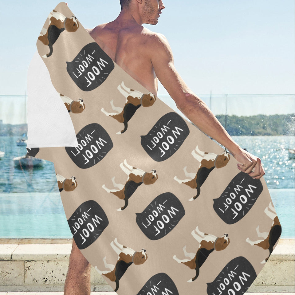 Beagle pattern Beach Towel