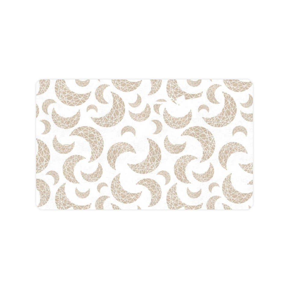 Cool gold moon abstract pattern Doormat