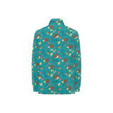 Hedgehog Pattern Print Design 01 Women's Long Sleeve Polo Shirt