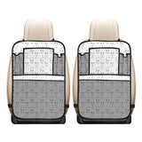Bull Terrier Pattern Print Design 02 Car Seat Back Organizer