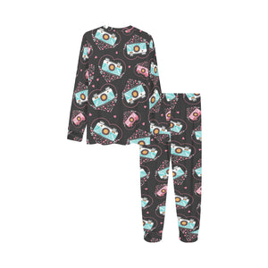 Camera Pattern Print Design 04 Kids' Boys' Girls' All Over Print Pajama Set