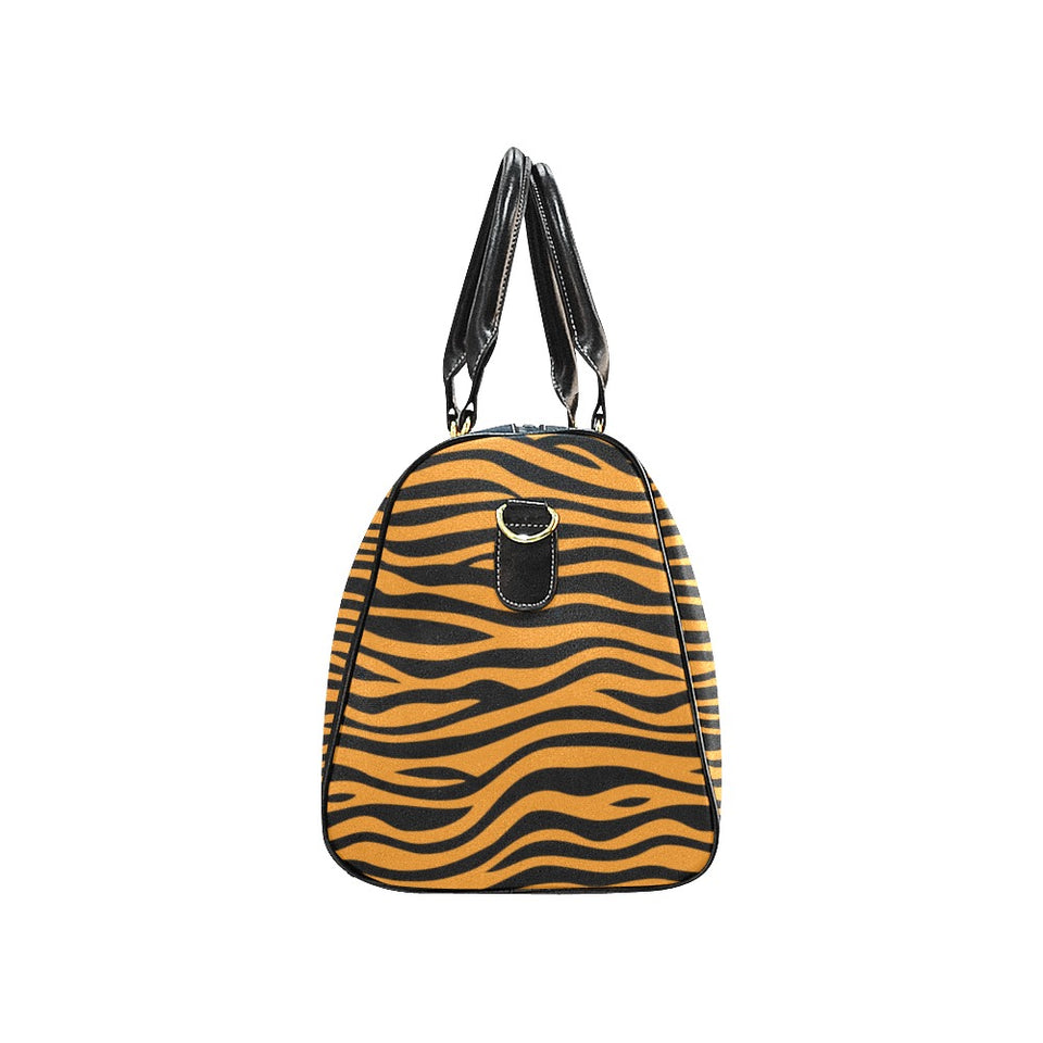 Bengal tigers skin print pattern background Travel Bag
