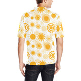 Sun design pattern Men's All Over Print Polo Shirt