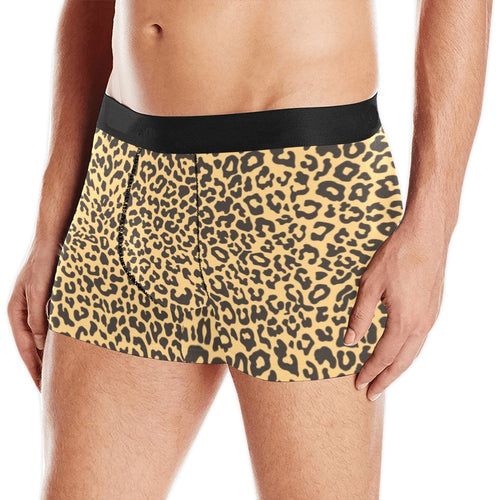 Leopard skin print Men's All Over Print Boxer Briefs Men's Underwear