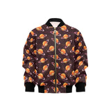 Hamburger Pattern Print Design 05 Kids' Boys' Girls' Bomber Jacket