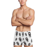 Ninja pattern plaid background Men's Swimming Trunks