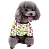 Paassion fruit pattern All Over Print Pet Dog Round Neck Fuzzy Shirt