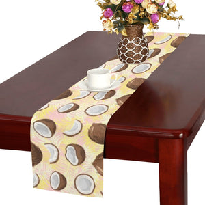 Coconut Pattern Print Design 05 Table Runner