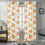 Squirrel Pattern Print Design 04 Gauze Curtain