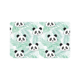 Panda pattern tropical leaves background Doormat