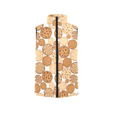 Various cookie pattern Women's Padded Vest
