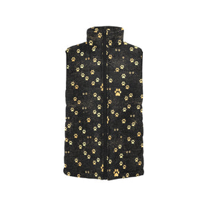 Dog Paws Pattern Print Design 05 Men's Padded Vest