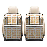 Hamburger Pattern Print Design 04 Car Seat Back Organizer