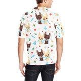 Cute Chihuahua dog pattern Men's All Over Print Polo Shirt