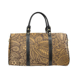 cacao beans tribal polynesian pattern background Travel Bag