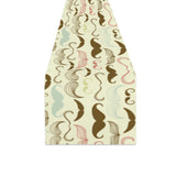 Mustache Beard Pattern Print Design 01 Table Runner