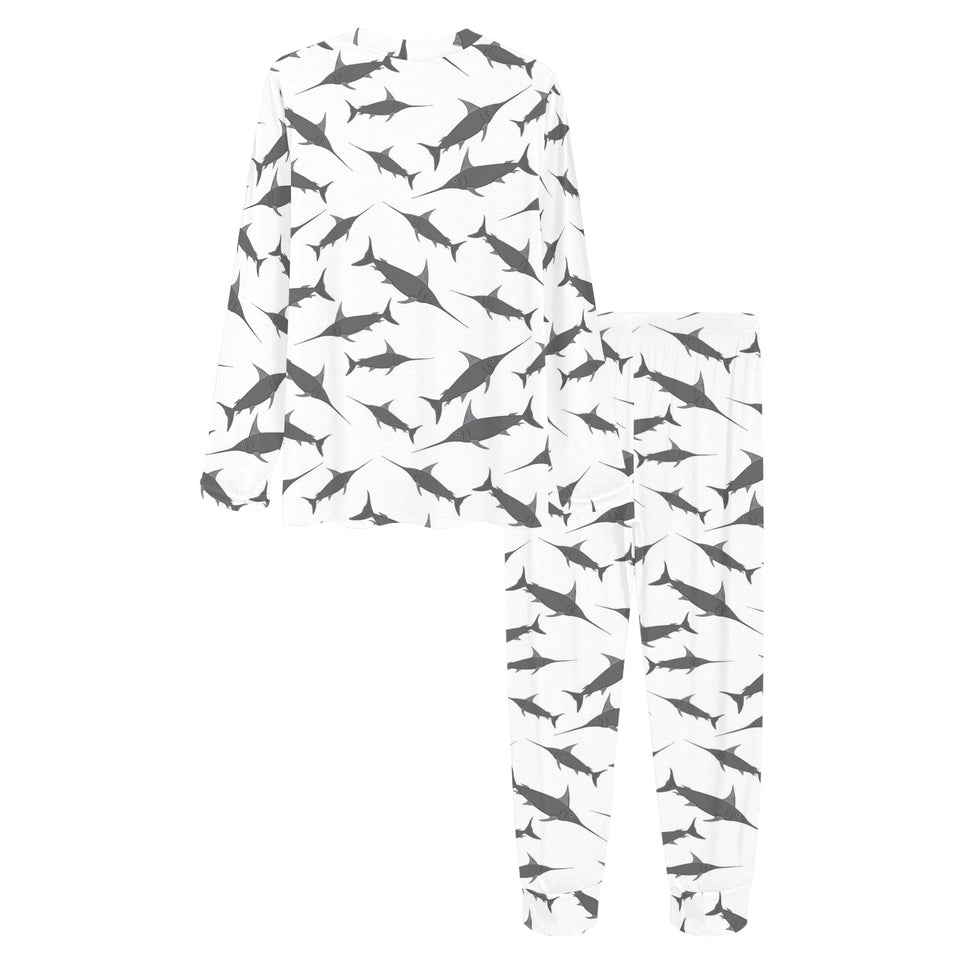 Swordfish Pattern Print Design 04 Women's All Over Print Pajama Set