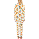 Squirrel Pattern Print Design 04 Women's Long Pajama Set