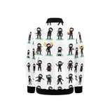 Cute ninja katana sword pattern Kids' Boys' Girls' Bomber Jacket