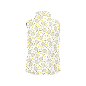 Tennis Pattern Print Design 02 Women's Padded Vest