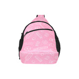 Sweet candy pink background All Over Print Chest Bag