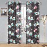 Camera Pattern Print Design 04 Gauze Curtain