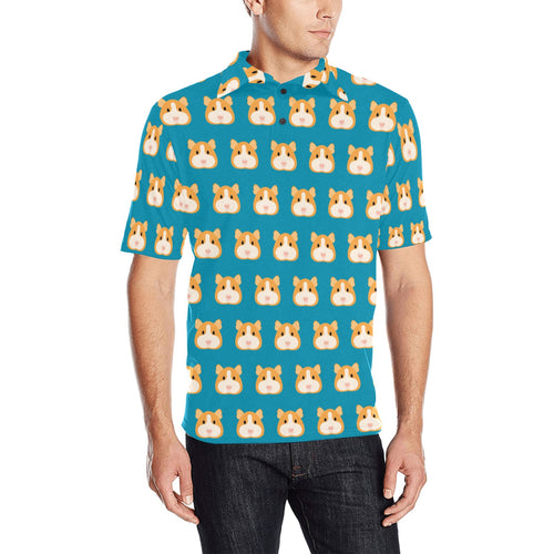 Guinea Pig Pattern Print Design 03 Men's All Over Print Polo Shirt
