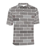 Brick Printed Pattern Print Design 05 Men's All Over Print Polo Shirt
