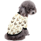 Cute rooster chicken cock All Over Print Pet Dog Round Neck Fuzzy Shirt