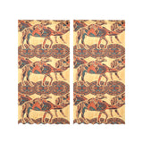 Camel polynesian tribal design pattern Gauze Curtain
