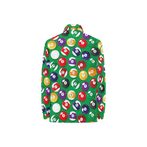 Billiard Ball Pattern Print Design 02 Women's Long Sleeve Polo Shirt