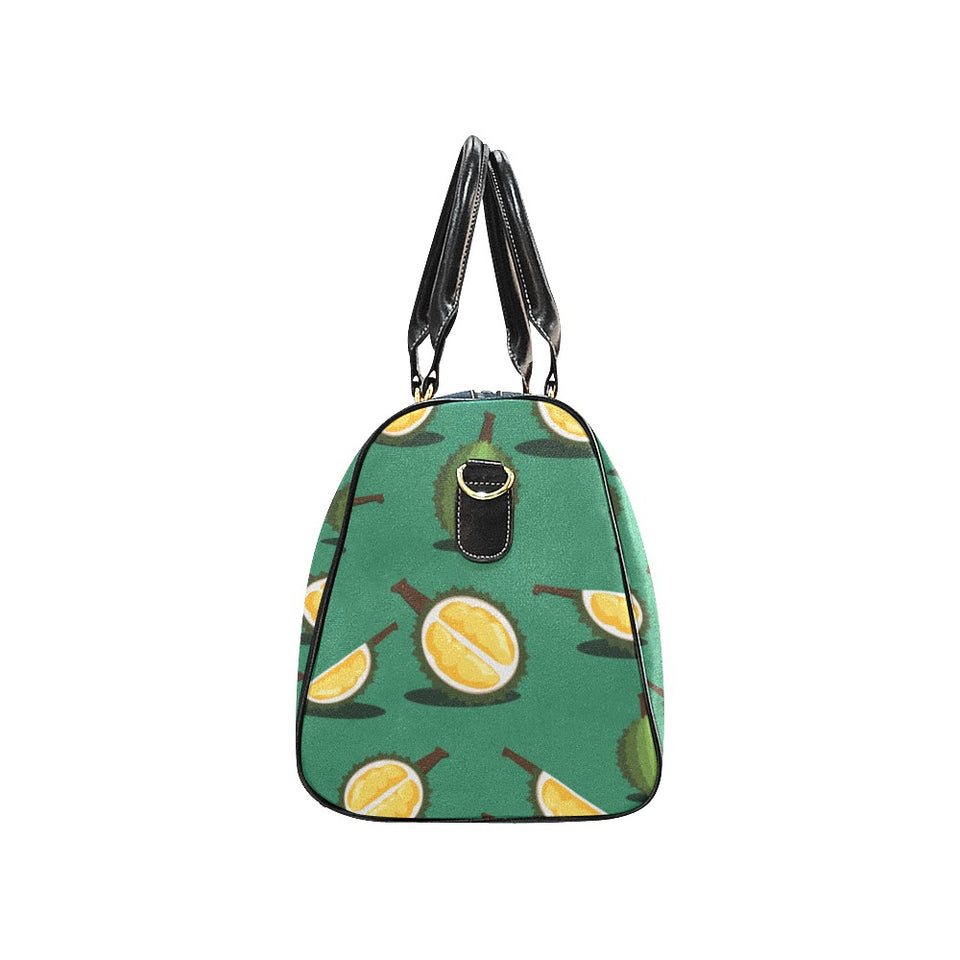 Durian pattern green background Travel Bag