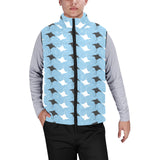 Stingray Pattern Print Design 03 Men's Padded Vest