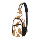 Paint Guitar Pattern All Over Print Chest Bag