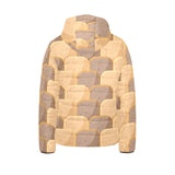 Bread Toast Pattern Print Design 04 Kids' Boys' Girls' Padded Hooded Jacket