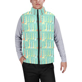 Giraffe Pattern Print Design 01 Men's Padded Vest