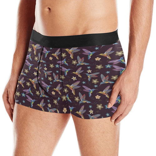 Hummingbird Pattern Print Design 04 Men's All Over Print Boxer Briefs Men's Underwear