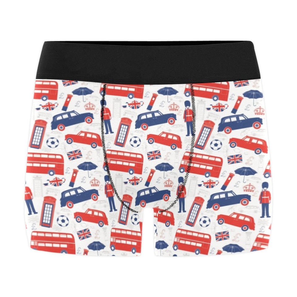 British Pattern Print Design 03 Men's All Over Print Boxer Briefs Men's Underwear