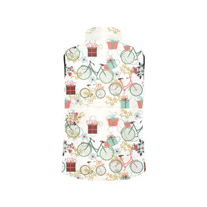 Bicycle Pattern Print Design 05 Men's Padded Vest