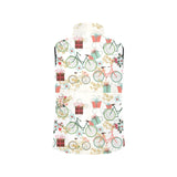 Bicycle Pattern Print Design 05 Men's Padded Vest